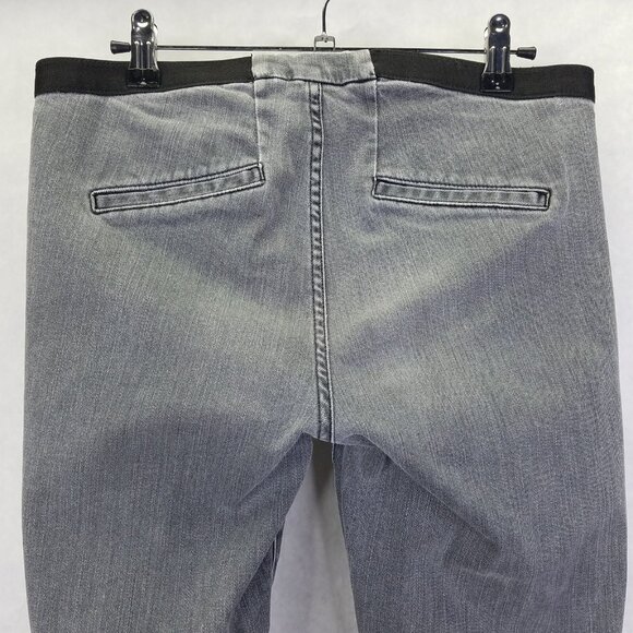 Helmut Lang Jeggings Sz 29 Skinny Jeans Gray Black Waistband Pull-On Stretch USA - Picture 7 of 12